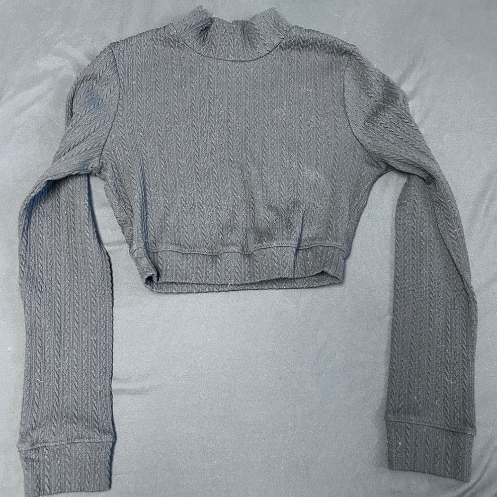 Black Ribbed Women's Top